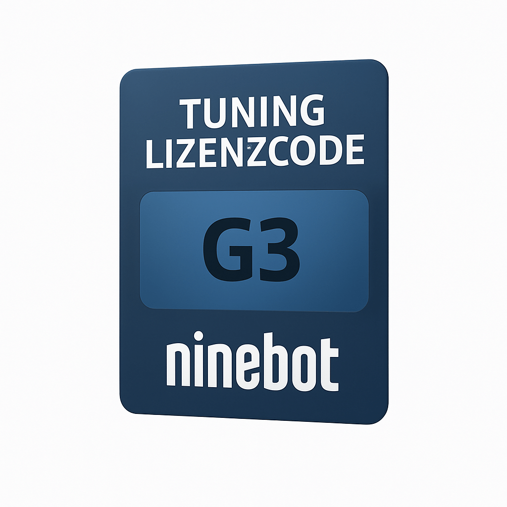 Ninebot G3 / G3E / G3D / G3 Max Tuning Lizenzcode – Bis zu 45 km/h | Sofort per E-Mail